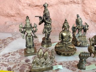 Figuras de bronce de la India