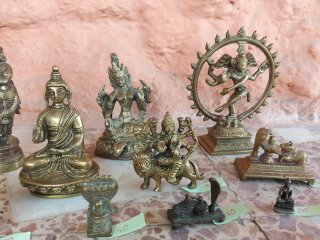Figuras de bronce de la India