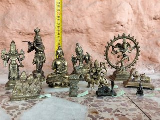 Figuras de bronce de la India