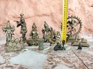 Figuras de bronce de la India