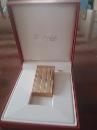 Mechero Dupont Chapado en Oro