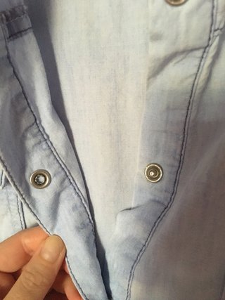 Camisa vaquera Zara M azul claro