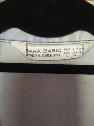 Camisa vaquera Zara M azul claro