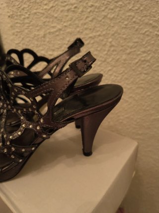 Zapatos de vestir mujer dorados/plateados