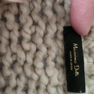 chaqueta cárdigan de punto grueso de Massimo Dutti