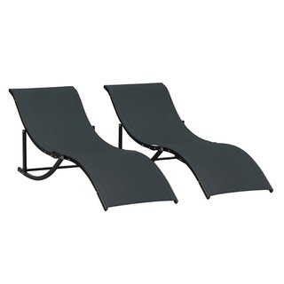 Set 2 Sdraio da Giardino Pieghevoli, Lettino Prend