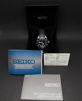 Reloj Seiko Solar Azul y Plateado