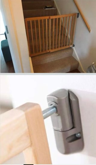 Barrera seguridad madera Lindam Extensible