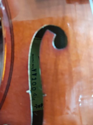 Violín antiguo con funda y arco