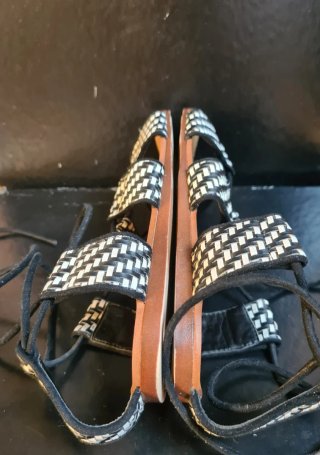 Sandalias romanas/ gladiadora planas Zara T 38