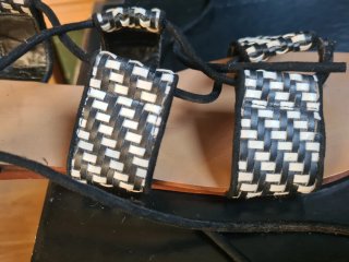Sandalias romanas/ gladiadora planas Zara T 38