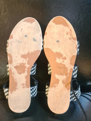 Sandalias romanas/ gladiadora planas Zara T 38