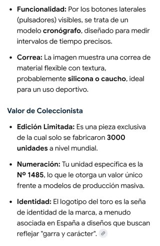 Reloj Analógico Edición Limitada