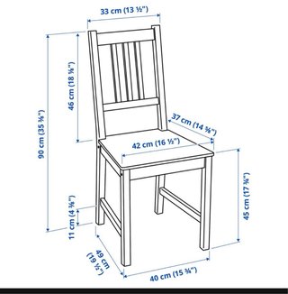 PINNTORP 4 Sillas IKEA Madera Blanca - 48€ las 4