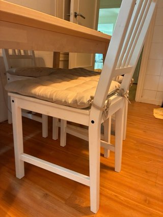 PINNTORP 4 Sillas IKEA Madera Blanca - 48€ las 4