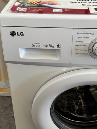 LAVADORA DE CARGA FRONTAL LG DE 8 KILOS