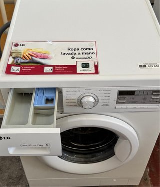 LAVADORA DE CARGA FRONTAL LG DE 8 KILOS