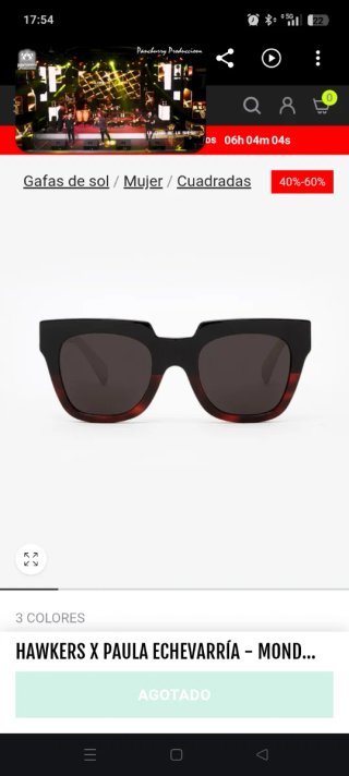Gafas de sol Hawkers Cuadradas Mujer