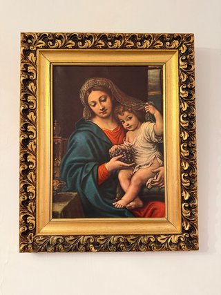 Cuadro Religioso Vintage Dorado
