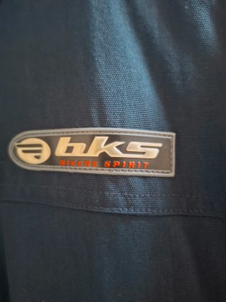Chaqueta de moto BKS azul