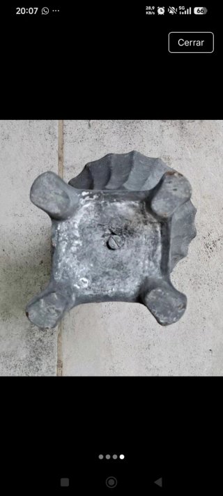 Pareja Copas Medici Hierro Fundido Sxix