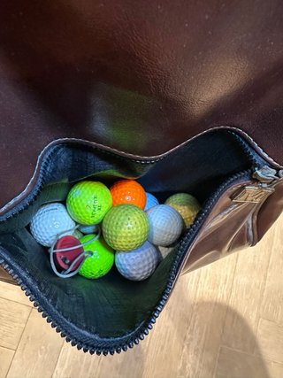 Bolso Miller con 13 palos de golf originales