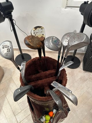 Bolso Miller con 13 palos de golf originales