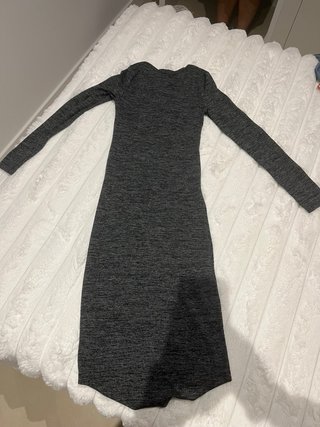 Vestido largo  gris Talla XS