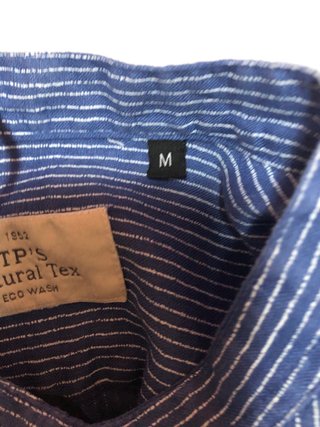 Camicia Uomo Lino Blu