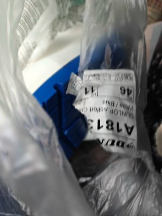 Botas Dunlop Talla 46 Blancas y Azules