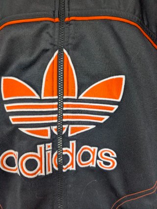 Chaqueta Adidas Retro Negra Naranja