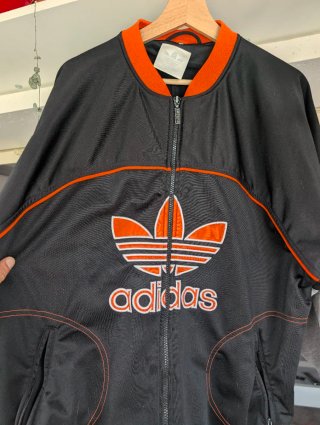 Chaqueta Adidas Retro Negra Naranja