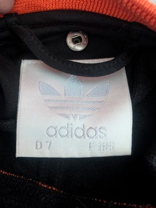 Chaqueta Adidas Retro Negra Naranja
