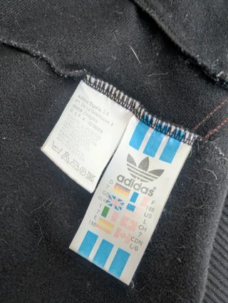 Chaqueta Adidas Retro Negra Naranja