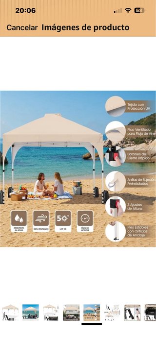 Carpa impermeable 3x3