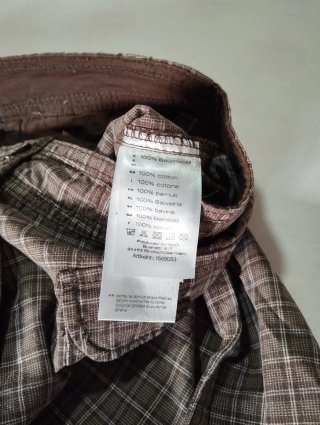 Pantalón corto unisex a cuadros