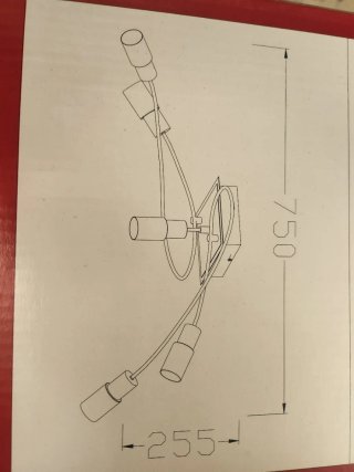 Lámpara de techo LED 5x4.5W