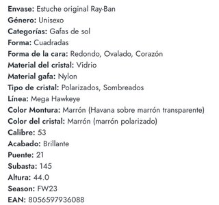 Ray-Ban RB0298S Mega Hawkeye Gafas de Sol