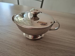 Zuccheriera vintage in acciaio inox