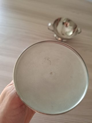 Zuccheriera vintage in acciaio inox