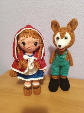 Caperucita y Lobo Crochet Muñecos