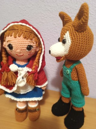 Caperucita y Lobo Crochet Muñecos