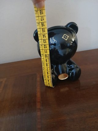 Salvadanaio Buba Design nero lucido
