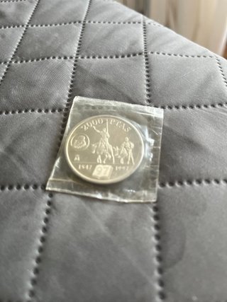 Moneta 2000 Pesetas Don Quijote 1997 Argento