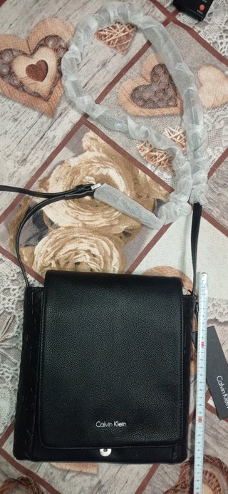 Borsa Calvin Klein nera nuova con cartellino