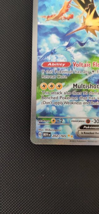 Carta Pokémon Zapdos EX 202