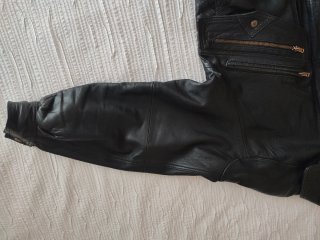Cazadora Piel Negra Vintage