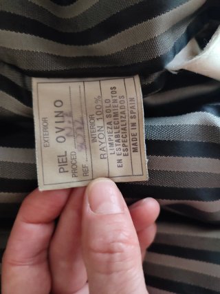 Cazadora Piel Negra Vintage