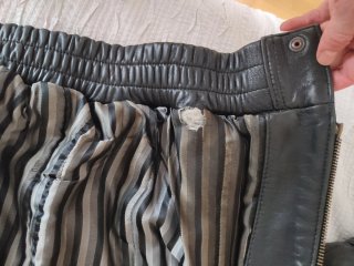 Cazadora Piel Negra Vintage