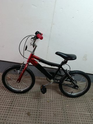 Bicicleta infantil Fyffes roja y negra